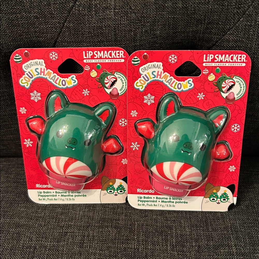 NEW 🆕 TWO Original Squishmallows Green Lip Balm Special Limited Edition Holidays